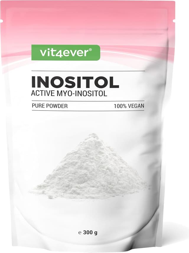 Detalle de Inositol Pure 300 g (myo-inositol) en poudre — 4000 mg par dose journalière, goût neutre, cuillère doseuse