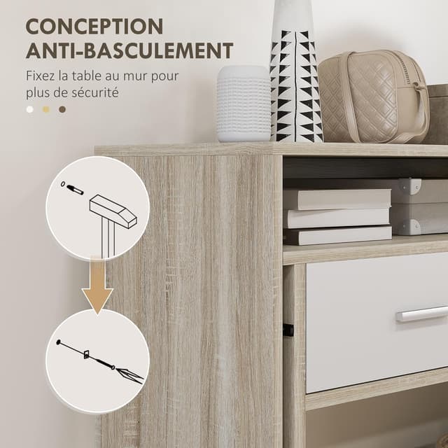 Thumbnail 4 de HOMCOM Table Console d'entrée 95l x 35P x 87H cm