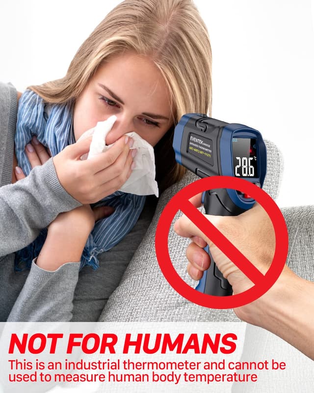 Thumbnail 6 de Eventek Infrarot Thermometer -50°C bis 600°C