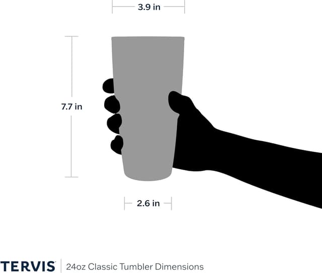 Detalle de Tervis Double-Wall Insulated UM Wolverines Tumbler (24 oz) — Made in USA