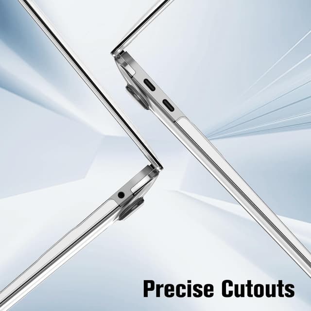 Detalle de Fintie Ultradünne Hartschalen-Hülle für MacBook Air 13 (2018–2020) A2337/A2179/A1932 – transparentes Snap Case