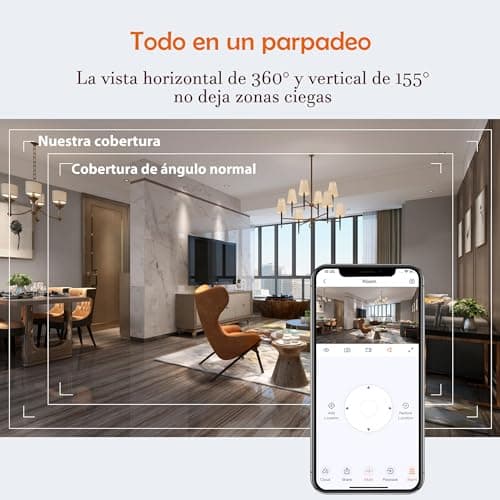 Detalle 2 de Tenda CP3V2.2 Cámara vigilancia 1080P 360° para mascotas