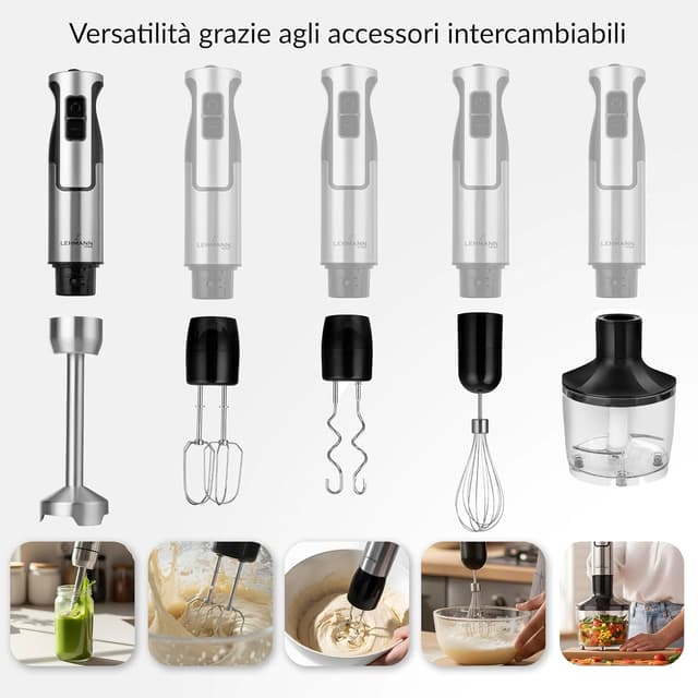 Detalle de Lehmann Chowmei mixer multifunzione 1200 W