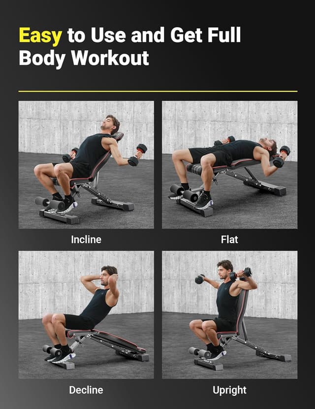 Thumbnail 5 de YOLEO 300kg Klappbare Hantelbank Multifunktion