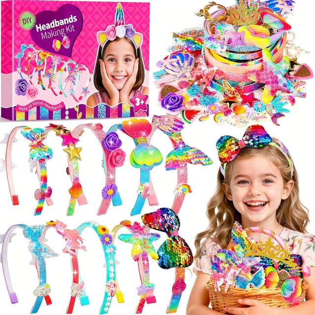 Imagen de Pourbibi Kit 10 pezzi per cerchietti bambine 🎀 en OfertitasTOP
