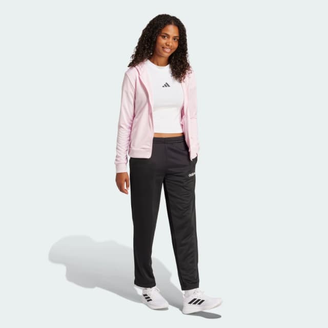 Detalle de adidas Chándal Essentials Linear en rosa