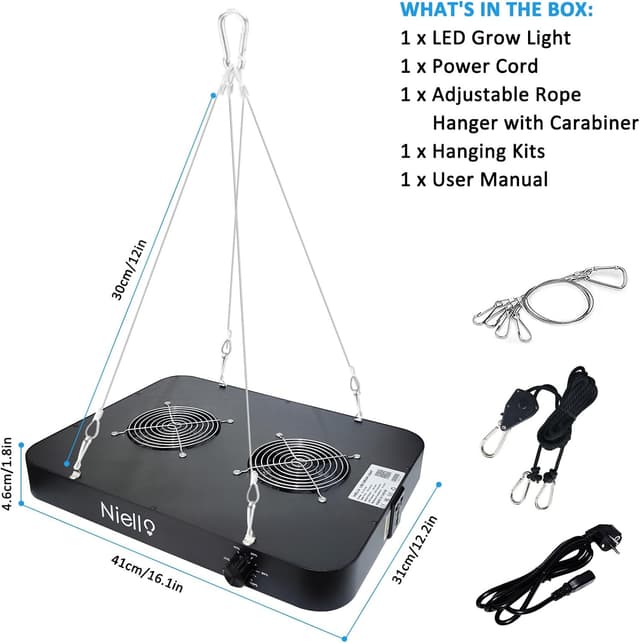 Thumbnail 5 de Niello Lampada a LED 2000W per piante indoor