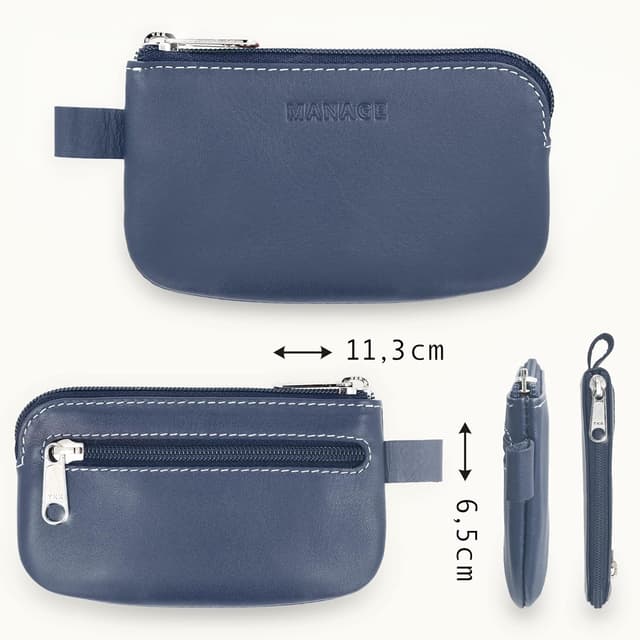 Detalle 2 de Schlüsseletui mit 2 Reißverschlussfächern