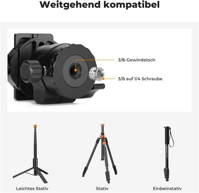 Thumbnail 4 de K&F CONCEPT Kugelkopf 10 kg