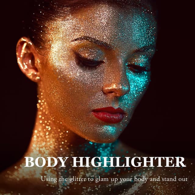 Thumbnail 6 de AOOWU Glitzerspray für Haare, Gesicht und Körper – schimmernder Glanz im Sprühdesign (Modell 03)