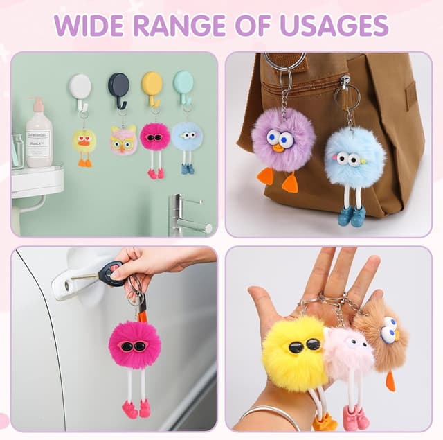 Detalle de OMyFav 24-Piece Easter Plush Keychain Party Favors (Easter Egg Filler Toys)