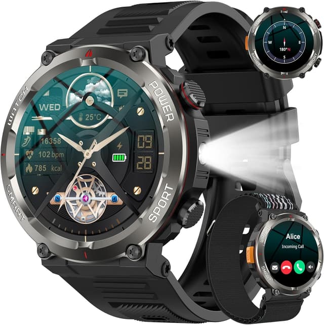 Imagen de Montre Connectée Militaire 1,45'' 960mAh en OfertitasTOP