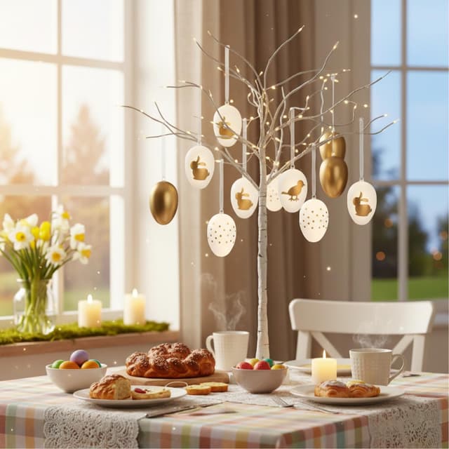 Detalle 2 de COM-FOUR® 16x Oeufs de Pâques 16 pcs 🎀