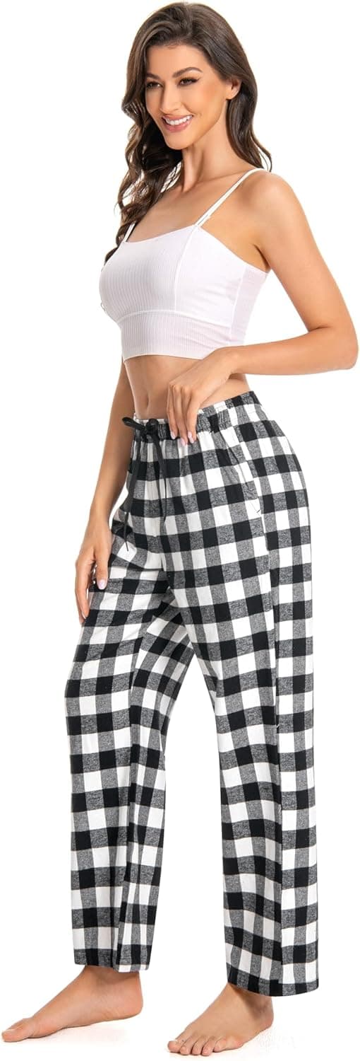 Detalle 1 de Pantalon de pyjama en flanelle femme 100% coton