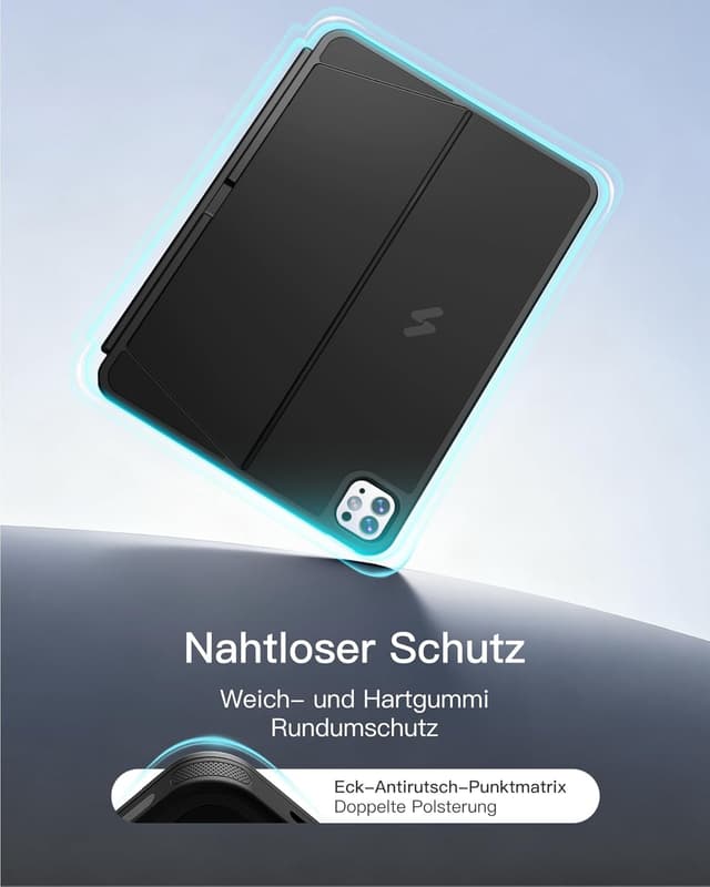 Detalle de Inateck iPad Air 11 Hülle mit Tastatur