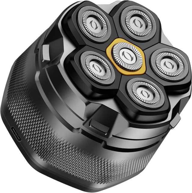 Detalle de DOAO Rasoir Tête Chauve Homme 2024 étanche sans fil à 6 têtes flexibles (USB‑C)