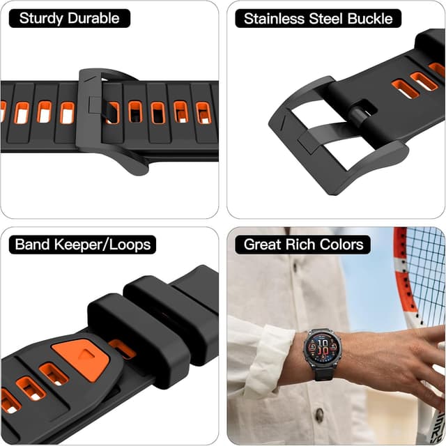 Detalle 2 de Fenix 8 51mm silicone strap by OVERSTEP