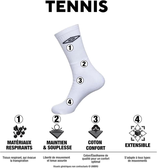 Thumbnail 2 de Chaussettes hautes sport Lot de 6