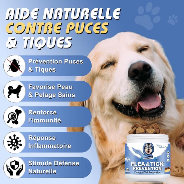 Detalle 2 de Bailey & Buddies Anti Puces 300g