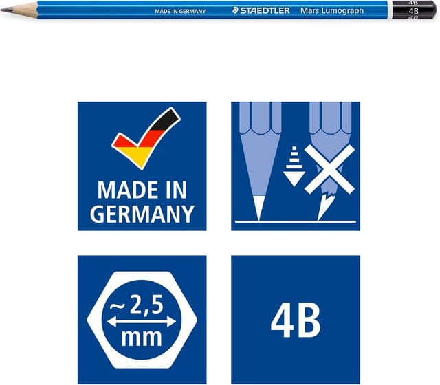 Thumbnail 4 de STAEDTLER 100-4B Lápices 4B Azul