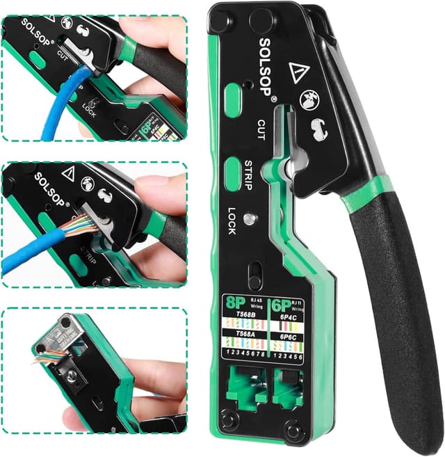 Detalle de Solsop RJ45 crimp tool, Cat6