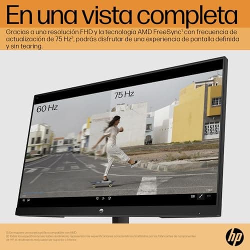 Detalle 2 de HP V24i G5 Monitor 23.8" FHD IPS✏️ Antirreflejo, 75Hz