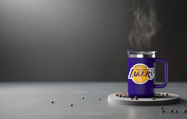 Detalle 2 de Hydrapeak 18 oz WNBA Official Insulated Coffee Cup with Swing Lid & Travel Handle