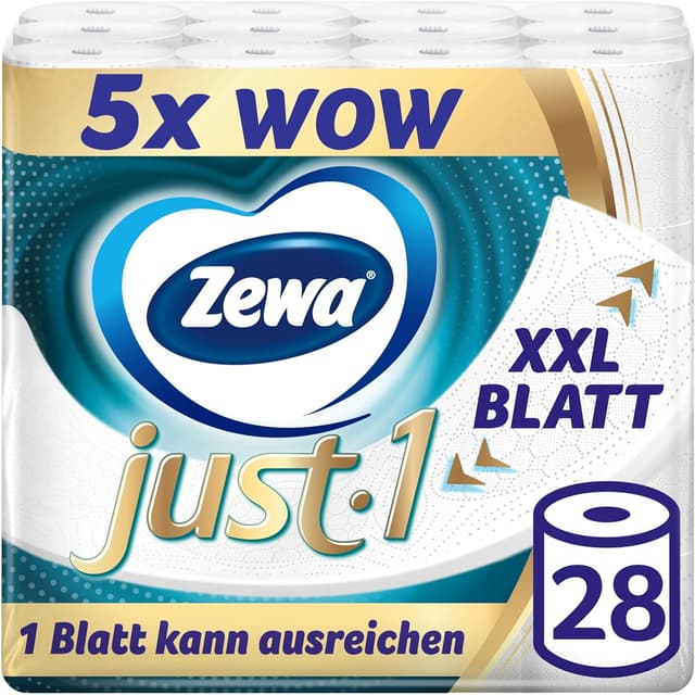 Imagen de Zewa Just1 Toilettenpapier 7×4 Rollen, 99 Blatt pro Rolle 🧻 en OfertitasTOP