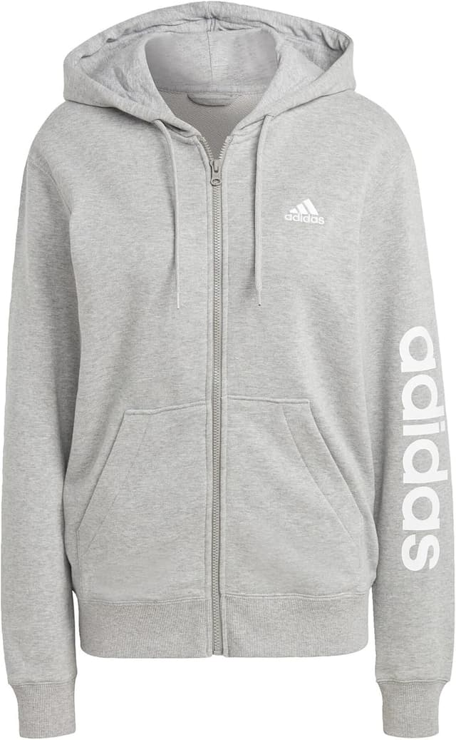 Thumbnail 6 de adidas Women’s Essentials Linear French Terry Kapuzenjacke für Damen – mit verstellbarer Kapuze