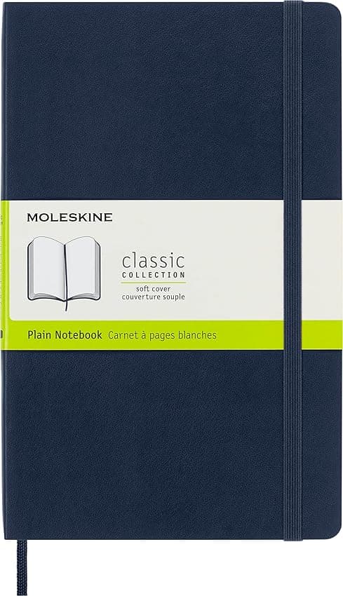Detalle de Moleskine Cuaderno Clásico Azul Zafiro 192 Hojas 📒