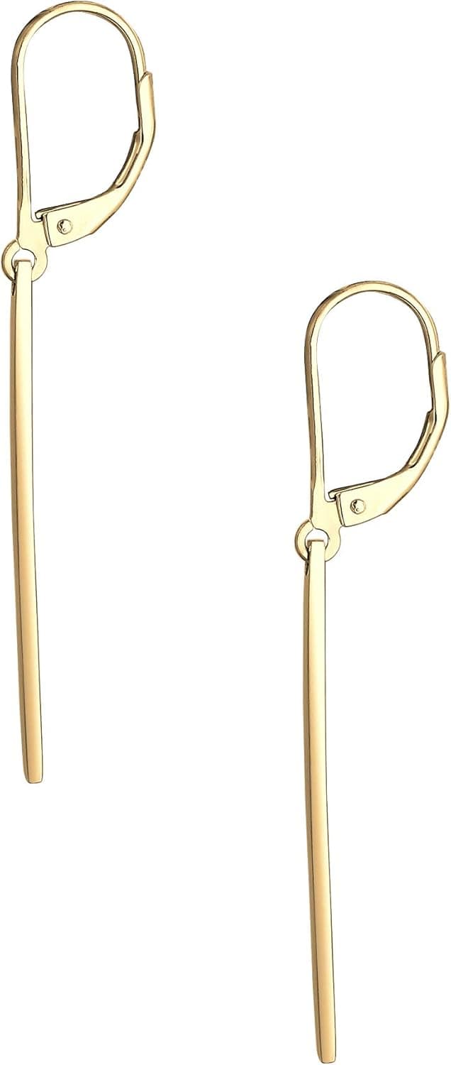 Detalle de Elli Ohrhänger für Damen im Geo-Look, 925 Sterling Silber – Basic Trend Blogger