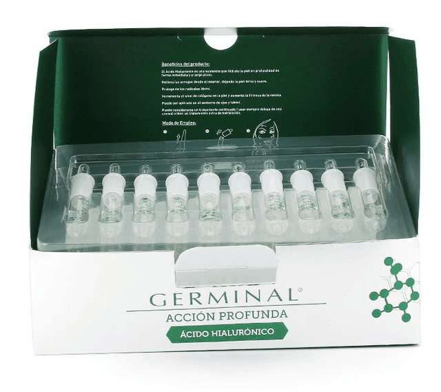 Detalle 2 de Germinal Acción Profunda Ácido Hialurónico 30 ampollas 💊