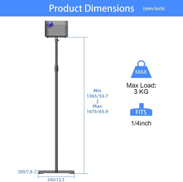 Thumbnail 3 de suptek Projektorständer 360° schwenkbar