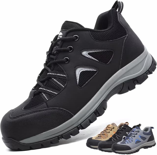 Imagen de CYKYGGO Arbeitsschuhe Sicherheitsschuhe mit Stahlkappe ⛑ en OfertitasTOP