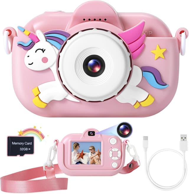 Detalle de ZUODUN Kids Camera 1080P with 32GB SD Card