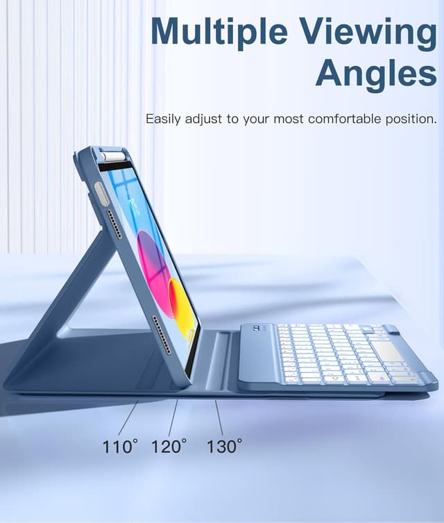 Thumbnail 4 de Vobafe Keyboard Case for iPad A16 11th Gen, 7‑colour backlit 🔡