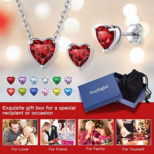 Thumbnail 6 de Suplight pendientes corazón de plata 925 abril