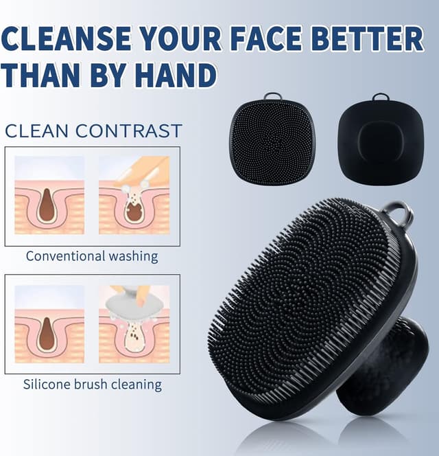 Thumbnail 3 de Silicone Face Scrubber Manual Exfoliating Brush