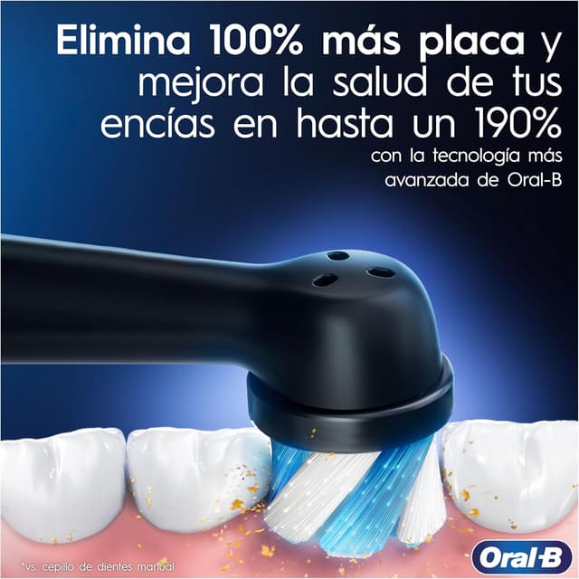 Detalle 2 de Oral-B iO 6 Cepillo Eléctrico Negro con 5 Modos 🦷