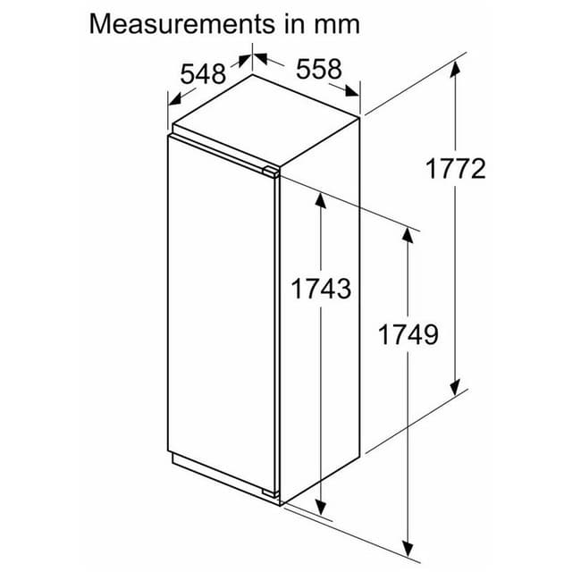 Detalle 2 de Bosch KIR81VFE0 Frigorífico Integrable