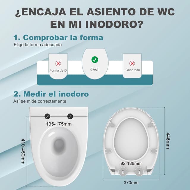 Detalle 2 de MEEJEE Tapa WC Universal Oval Blanca