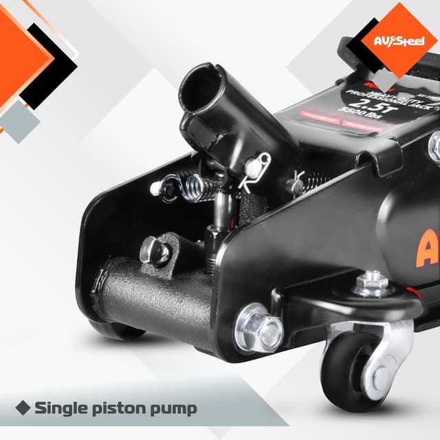 Thumbnail 3 de AV Steel Floor Jack 2.5 Ton Low Profile, 3.4–14.6" range 🛠