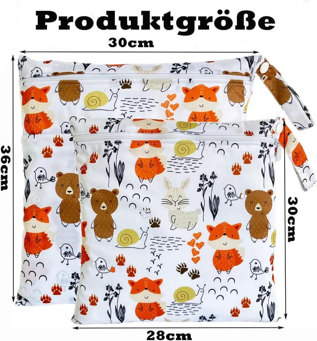 Detalle 2 de TRASUN Wetbag 2er Set für Nassbeutel