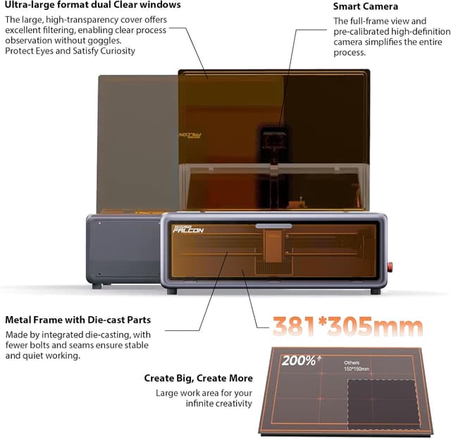 Thumbnail 5 de Creality Falcon A1 incisore laser 10 W