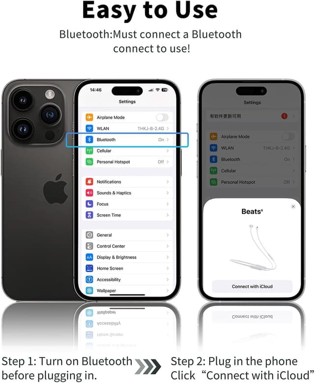 Thumbnail 6 de Wired iPhone Headphones (MFi Certified) in-ear earbuds with mic and volume control