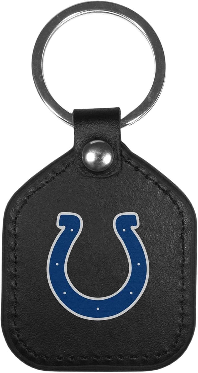 Detalle de Siskiyou Sports NFL Leather Square Key Chain with Baltimore Ravens Logo (Unisex)