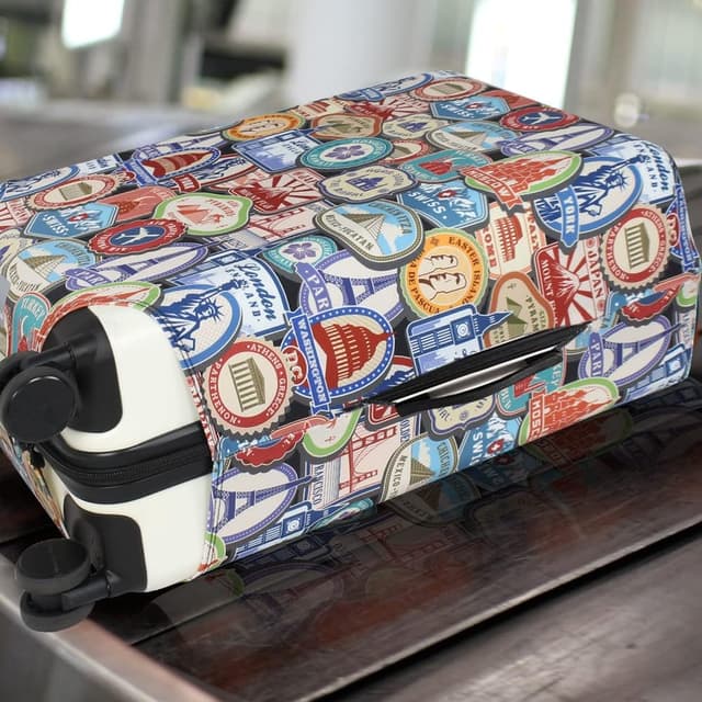 Detalle 2 de Explore Land Travel Luggage Cover (Suitcase Protector) – Fits 18–32 Inch Luggage