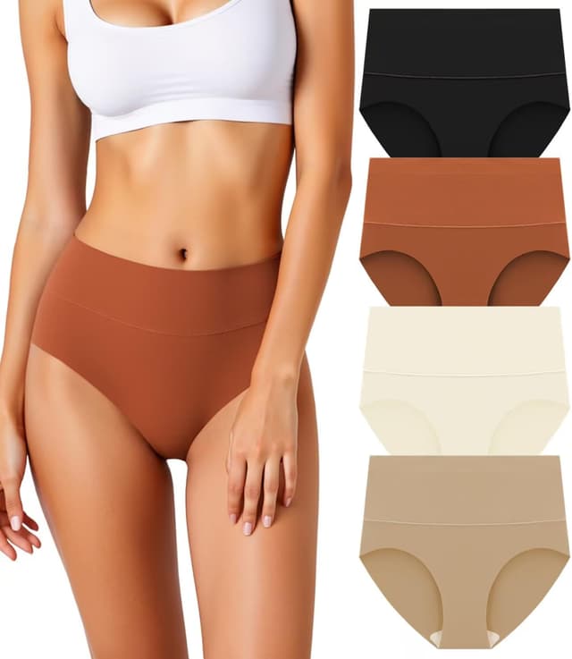 Imagen de HOHOCHIN Women's Seamless High-Waist Tummy Control 4 pack ๐ฉฒ en OfertitasTOP