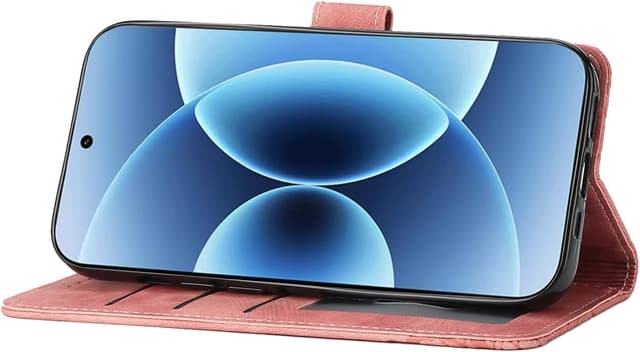 Detalle de CXTcase Handyhülle für Xiaomi 17 – PU Leder Flip Case mit Kartenfächern & Standfunktion, Rosa