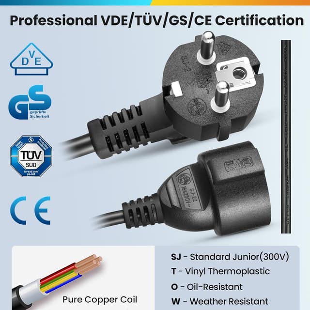 Detalle de Himimi automatische Kabeltrommel 13 m (10 m + 3 m), 1250 W–2000 W – Wand- und Deckenmontage, 180° drehbar